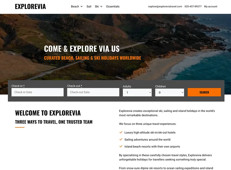 Explore Via Website