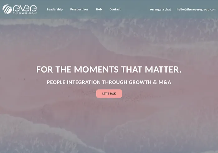 The Revere Group website image